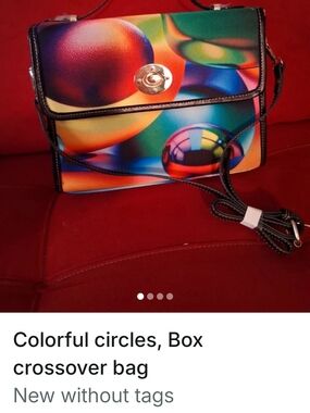Colorful Circles Crossbody Bag - Multicolor